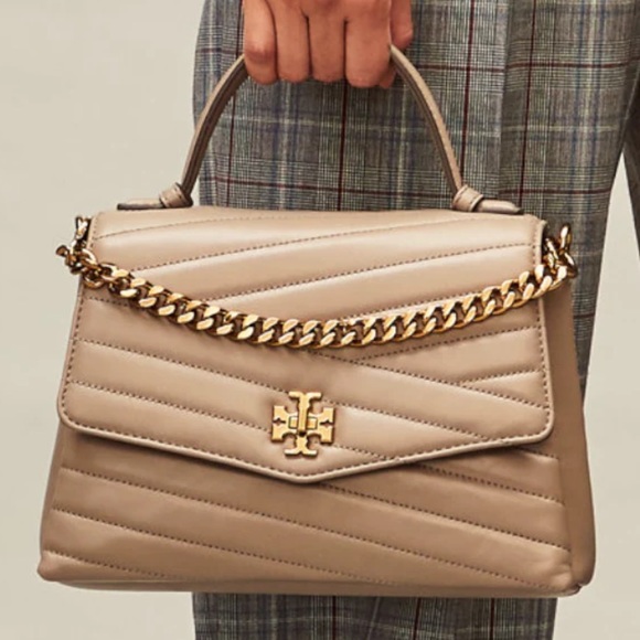 Kira Chevron Small Top Handle Satchel - Picture 1 of 10